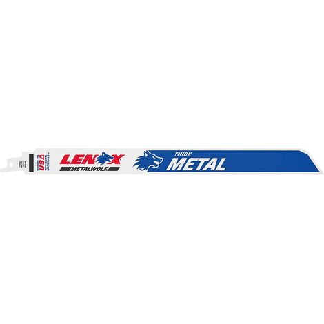 Lames de scie sabre Lenox METALWOLF™ WAVE EDGE™, longueur 305 mm, 14 TPI, UE 5 pièces (1/2)