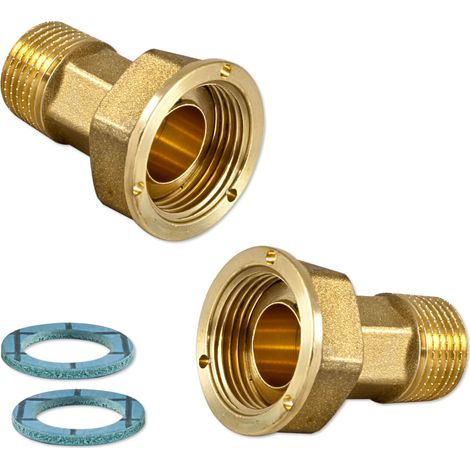 Raccord de compteur d'eau 1/2" en laiton