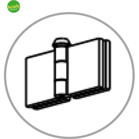 Cerniere per box doccia alluminio cromato set mod. Cartesio 06 MOBO