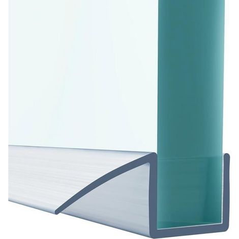 Joint de Douche - PVC Transparent - Étanchéité pour Paroi Verre 8-10 mm - Longueur 2 m (1/4)