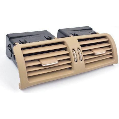 Grille de ventilation centrale de tableau de bord compatible avec Mercedes-Benz Classe R W251 (2006-2009) - Accessoire beige (1/5)