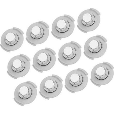 12-teiliges Filterset für Wassertanks, kompatibel mit Xiaomi Roborock S6, S6 Pure, S6 Max, S5, E5, E4, E35, E25, E20, grau-Crezuo