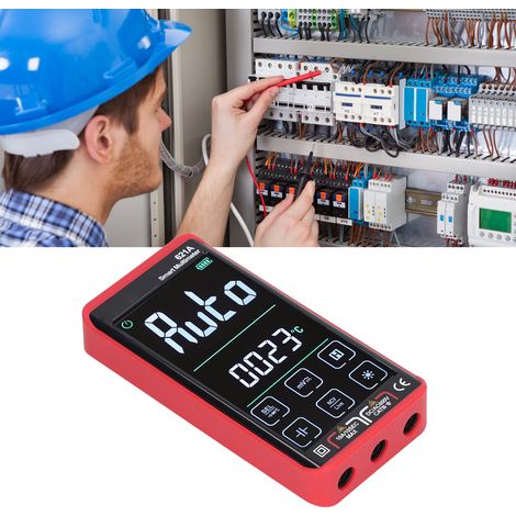 Multimètre intelligent rechargeable ANENG 621A avec grand écran, haute précision, entièrement automatique et fonction anti-éclatement (indicateur rouge). (1/5)