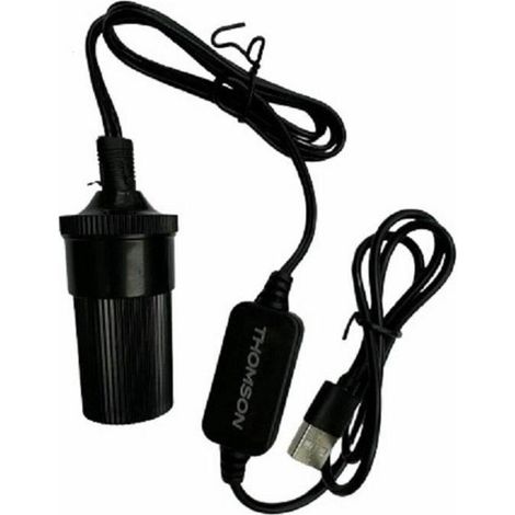 Thomson Ladegerät Schwarz 10W 12V USB Tragbar