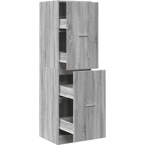 Maison Exclusive - Armadietto da Farmacia Grigio Sonoma 40x41x144,5 cm Truciolato