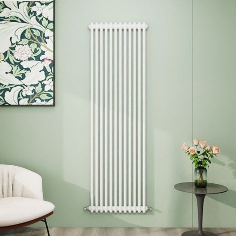 AICA 1800x560mm White Vertical Traditional Radiator Cast Iron 2 Column Heating UK