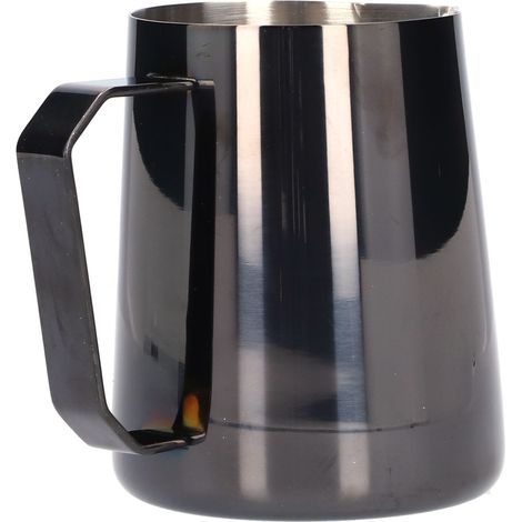 600-ml-Kaffeekanne aus Edelstahl, Milchbecher, Dampfkännchen mit spitzem Ausguss, unbeschriftet (1/5)