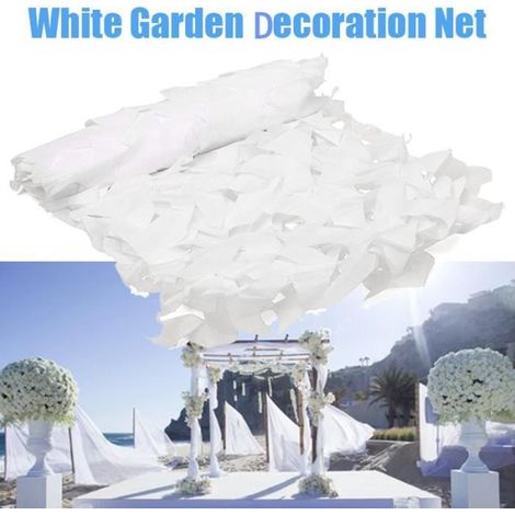 3X5M 2 couches filet de camouflage blanc neige filet d\'ombrage en plein air militaire chasse Camping filet de maille (1/4)