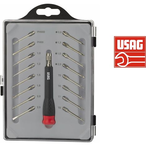 USAG 341 SH17 – Giravite di precisione con 16 inserti intercambiabili U03410016