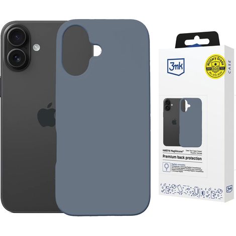 Apple iPhone 16 - 3mk Hardy MagSilicone Ultramarine (1/5)