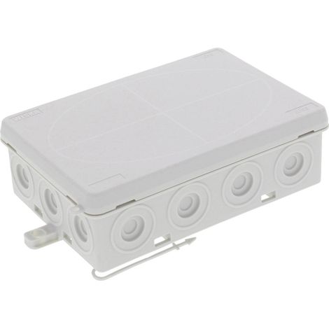 Wiska 10109428 Abzweigkasten (L x B x H) 125 x 86 x 41 mm Lichtgrau (RAL 7035) IP55 1 St.