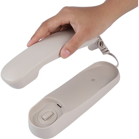 Extension téléphonique étanche pour hôtel, sans identification de l'appelant, pour salle de bain familiale.
