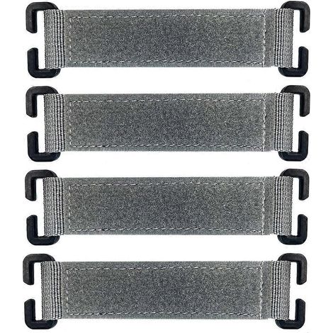 1. Taktisches Soft-Tape zur Befestigung von Morale Patches – 4er-Pack graue Streifen, taktisches Zubehör für abnehmbare Patches
