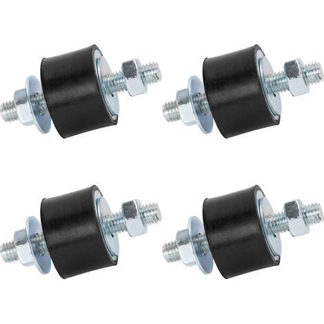 Bloc Silent Echappement Male Caoutchouc Goujons Amortisseur M8 30x20 mm 4 Pack Anti Vibration Isolateur Monte D’Isolation de Vibration pour Mini Split Pompes à Chaleur, Compresseurs d’air (1/5)