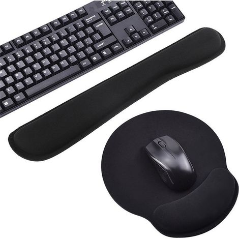 Port Modèle Ergonomique repose poignets noir confortable (1/2)