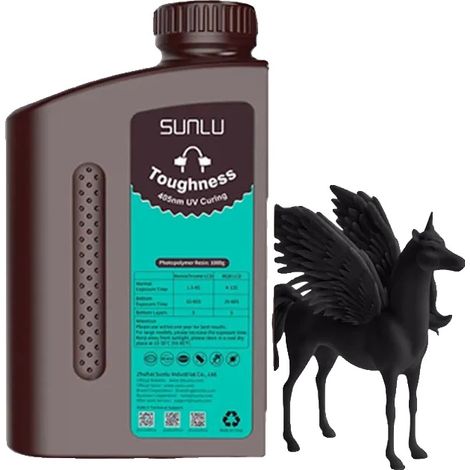 3D-Harz, nylonähnliche Zähigkeit, geringe Schrumpfung, Zähigkeit Schwarz (1/2)