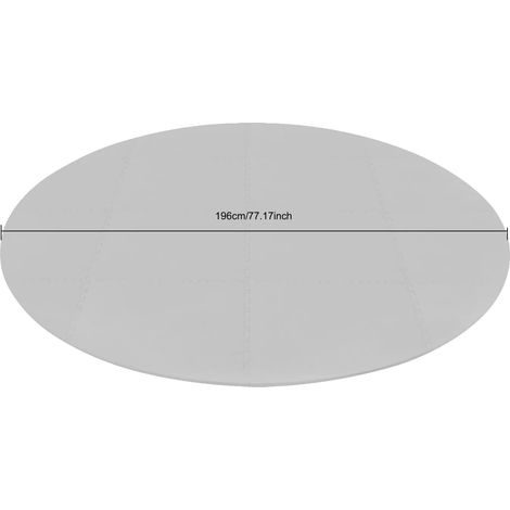 Tapis de protection de sol, design emboîtable, matériau EVA, Gris Clair (1/2)