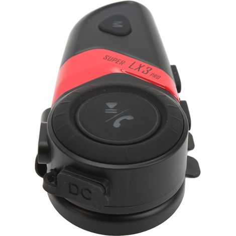 Motorradhelm Bluetooth 5.0 500m Intercom Universal Freisprech-Audio-Kit Roter Integralhelm-Kopfhörer (1/5)