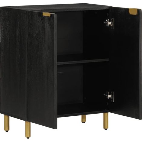 Maison Exclusive - Credenza Nera 60x33x75 cm in Legno Multistrato (1/5)