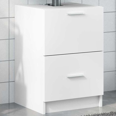 vidaXL Mobile Lavabo Bianco 80x33x60 cm in Truciolare (1/5)