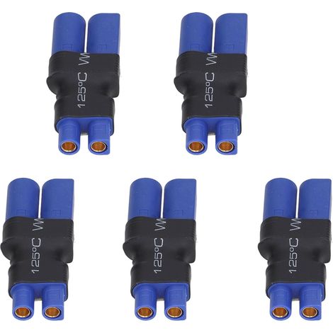 adaptateurs EC3 femelle vers EC5 mâle, connecteurs universels pour batteries au lithium de télécommandes sans fil, adaptés aux modèles de voitures et d'avions télécommandés. (1/5)