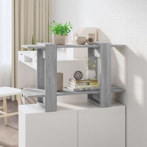 Étagère de rangement/cloison de séparation, gris Sonoma, 80 x 30 x 51 cm, référence 51371 (1/4)