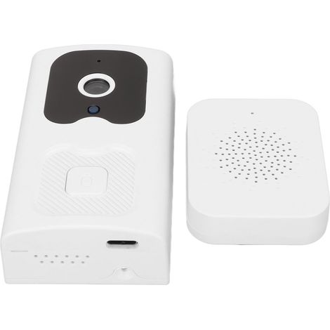 Sonnette vidéo sans fil compacte (640 x 480 pixels, batterie 800 mAh) avec application de contrôle pour la maison et le bureau (1/4)