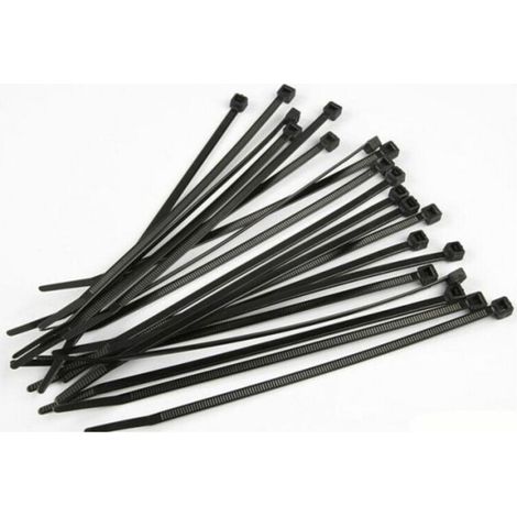 Packung mit 40 schwarzen Rilsan-Kabelbindern 550 mm x 9 mm – Sichere Kabelbefestigung – Beständig gegen verschiedene Umgebungen