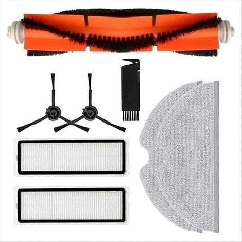 Hauptseitenbürste 1C + HEPA-Filter + Wischmopp, kompatible Ersatzteile für Saugroboter, komplettes Wartungsset, Ersatzzubehör, effiziente Reinigung von Staub und Schmutz. (1/5)