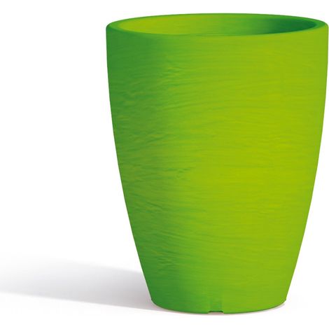 VASO IN RESINA MONACIS ADONE ROUND  H 37 cm. VARI COLORI - Colore: Verde
