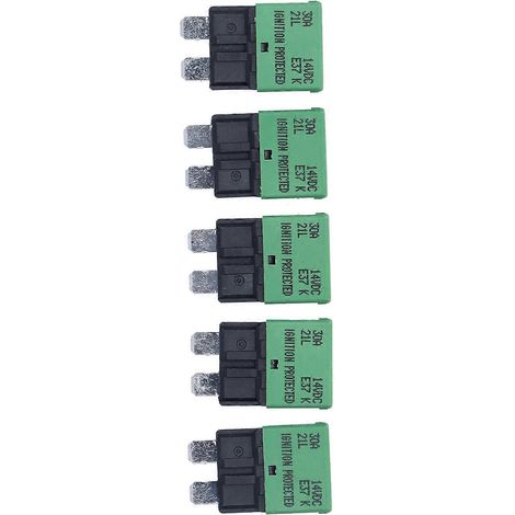 Stück selbstrückstellende Sicherungen 30A 14V DC ATC/ATO-Leistungsschalter für Wohnmobile, Wohnwagen, Boote, Stereoanlagen und Verstärker