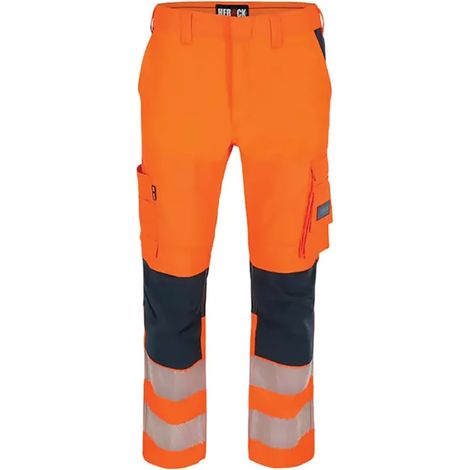 Pantalon de travail homme Hector Herock® - Orange - Multi-poches professionnelles (1/5)