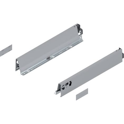 Blum TANDEMBOX Zarge, Höhe N 68 mm, NL 400 mm, links/rechts, für TANDEMBOX intivo/antaro, R9006 weissaluminium (1/4)