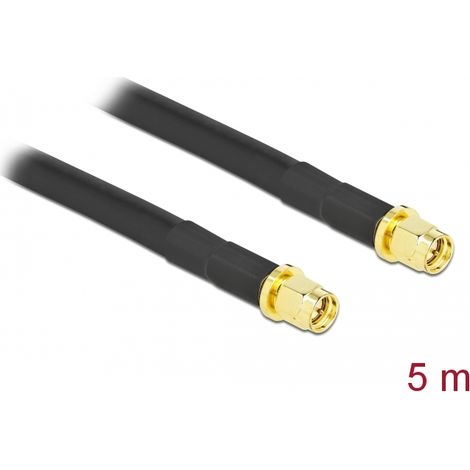 Delock cable sma macho a sma macho lmr/cfd300 5 m low loss