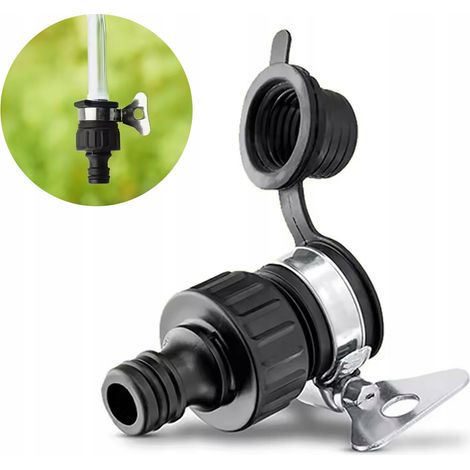 Adattatore per Rubinetto Senza Filettatura con Morsetto Regolabile – Compatibile con Kärcher 2.645-256.0  Diametro 15–20 mm  Uso Giardino