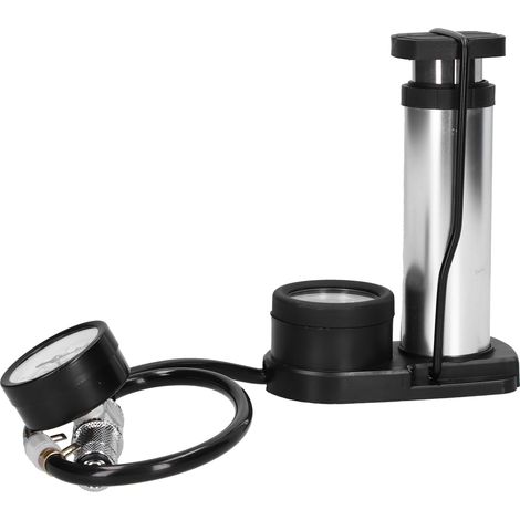 Testeur de fuite d'eau à double manomètre, connexion facile anti-refoulement d'air, pour système de refroidissement à eau PC, argent (1/5)