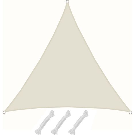Vela Parasole Sahara beige L 4x4x4m triangolare poliestere