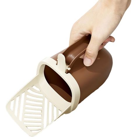 Pelle à litière pour chat avec support et poubelle attachée, (1/5)