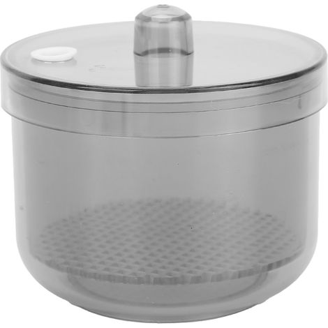Nettoyeur de Porte-Fraises Dentaires, Boîte de Nettoyage et Trempage pour Fraises Dentaires, Fournitures Dentaires Transparentes Grises (1/5)