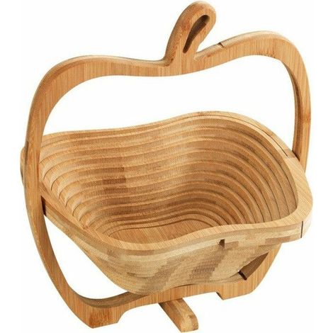 Corbeille à fruits, Ø 22,5 x 30 cm, bambou, (1/5)