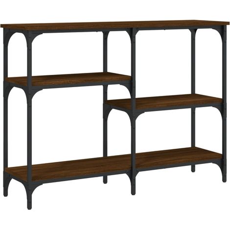 Maison Exclusive - Mesa consola madera de ingeniería marrón roble