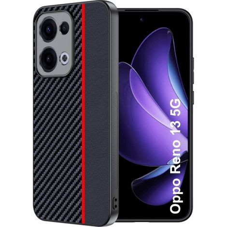 Coque de téléphone pour Oppo Reno 13 5G, fibre de carbone, anti-rayures et anti-chocs
