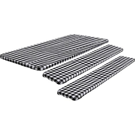 Nappe De Pique-Nique Nappe Élastique Réutilisable Imperméable Housses Ajustées Pour Table Et Bancs De Pique-Nique Pour Camping Extérieur Repas Barbecues Bricolage Peinture Camping-Car (1/5)