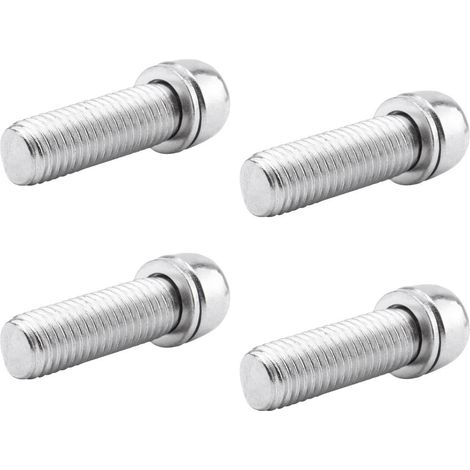 Vis à bicyclette 4pcs vis bouteille d'eau bouchons vis femelle argent m7 (1/5)