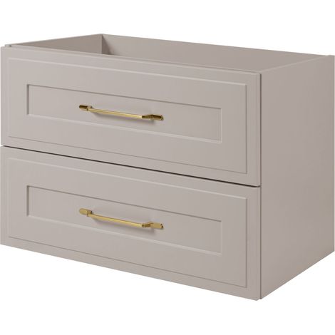 Meuble sous vasque de style classique, cachemire, 80 x 57 x 46 cm (1/5)