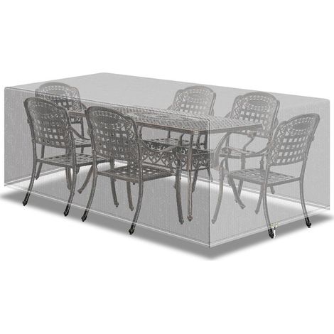Abdeckung Gartentisch Möbelset 242x162x100cm 242x162x90cm Transparent (1/5)