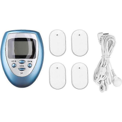 Hochwertiges digitales elektrisches TENS-Therapiegerät für Fitness, Ganzkörpermassage und Schmerzlinderung, Practicalblue