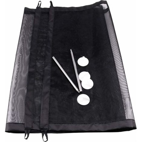Barrière Sécurité Enfant Barriere Extensible pour Chien Barriere de Securite Retractable Filet Securite Escalier pour Chiens, Chats, Bébés, Animaux Domestiques, Noir (110x72cm) (1/5)