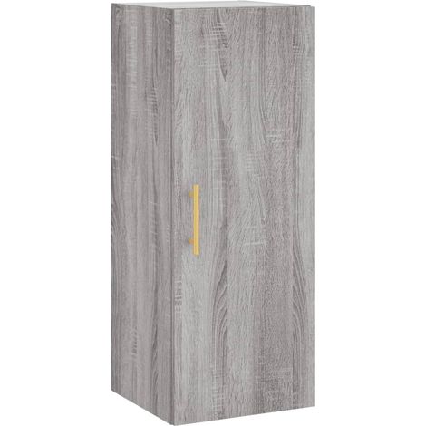 Maison Exclusive - Armario de pared gris Sonoma 34,5x34x90 cm (1/5)