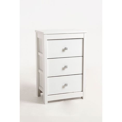Muebles Auxiliares - Cajonera 3 Cajones Ancha - Blanco (1/5)